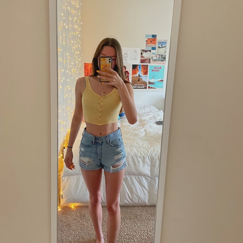 PACSUN TANK TOP LIGHT ORANGE